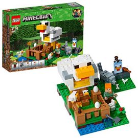 LEGO 21140 Minecraft The Chicken Coop Building Set, Buildable Farm Toy for Kids