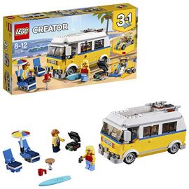 LEGO 31079 Creator 3in1 Sunshine Surfer Van Lifeguard Tower and Beach Buggy Model Building Set with Quad Bike, Toys for Kids 8 – 12 Years Old