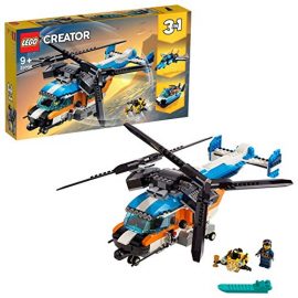 LEGO 31096 Creator 3-in-1 Twin Rotor Helicopter Toy, Jet and ROV Submarine Set