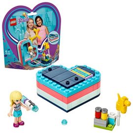 LEGO 41386 Friends Stephanie’s Summer Heart Box Toy, Collectible Dolls Set