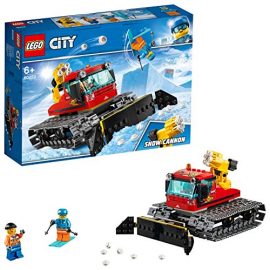 LEGO 60222 City Great Vehicles Snow Groomer with Plough Tracked Toy, Winter Holiday Sets for Kids
