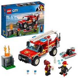 LEGO 60231 City Town Fire Chief Response Truck Set with Fire Engine and Water Cannon, Toys for Kids 5 Years Old
