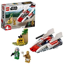 LEGO 75247 Star Wars Rebel A-Wing Starfighter Battlefront Games Set Collection with A-Wing Pilot and Droid C-3PO