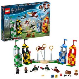 LEGO 75956 Harry Potter Quidditch Match Building Set, Gryffindor Slytherin Ravenclaw and Hufflepuff Towers, Harry Potter Toy Gifts