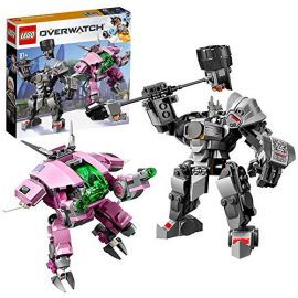 LEGO 75973 Overwatch D.Va & Reinhardt Minifigures with Mech Suits, Buildable Toys