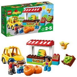 LEGO 10867 DUPLO Town Farmers’ Market Set, Building Bricks Farm Toy for Kids Age 2-5