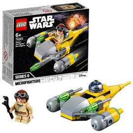 LEGO 75223 Star Wars Microfighters Naboo Starfighter Battlefront Games Set Collection with Young Anakin Skywalker and R2-D2 Droid Dome