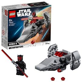 LEGO 75224 Star Wars Microfighters Sith Infiltrator Battlefront Games Set Collection with Darth Maul Minifigure and Red Lightsaber