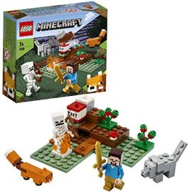 LEGO 21162 Minecraft The Taiga Adventure Building Set with Steve, Wolf and Fox Figures, Toys for Kids for 7+ Years Old