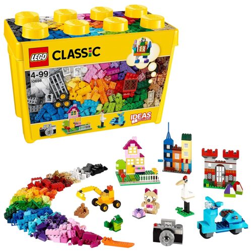 Lego FR471702 LEGO 10698 Classic Large Creative Brick Box Construction Set, Toy Storage, Fun Colourful Toy Bricks for Lego Masters