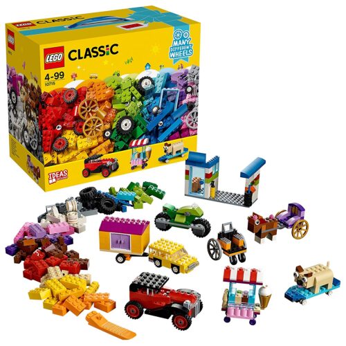 Lego 10715 LEGO 10715 Classic Bricks on a Roll Construction Set, Colourful Vehicle Toy Bricks, Build and Play Fun for Kids