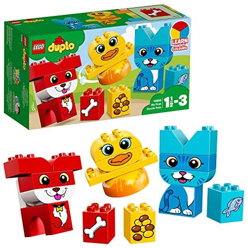 LEGO 10858 DUPLO My First Puzzle Pets Baby Animals Building Set for 1.L175-2 Years Old Boys and Girls