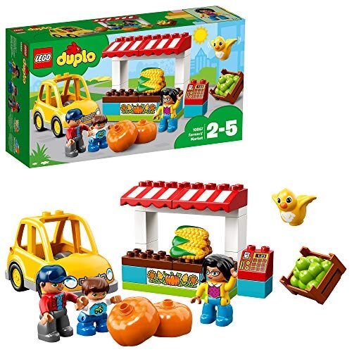 LEGO 10867 DUPLO Town Farmers’ Market Set, Building Bricks Farm Toy for Kids Age 2-5