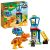 LEGO 10880 DUPLO Jurassic World T. rex Tower Owen Grady Minifigure Owen Grady Minifigure, Dinosaur Figure, and Toy Car Building Set for Preschool Kids