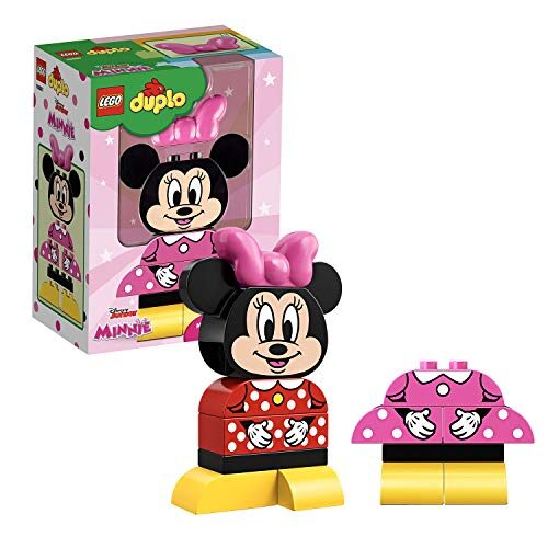 LEGO 10897 DUPLO Disney Junior My First Minnie Build Set with 2 Buildable Minnie Mouse Outfits, Preschool Toy For Kids Age 2+