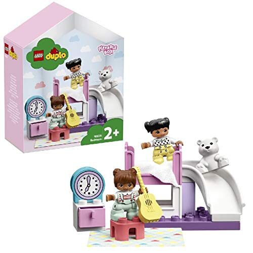 LEGO 10926 DUPLO Town Bedroom Playable Dolls House Box for Toddlers 2+ Year Old, Large Bricks Learning Toy