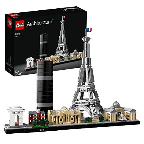 LEGO 21044 Architecture Paris Model Building Set with Eiffel Tower and The Louvre, Skyline Collection, Construction Collectible Gift Idea