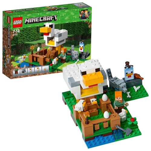 Lego 21140 LEGO 21140 Minecraft The Chicken Coop Construction Set, Buildable Farm Toy for Kids