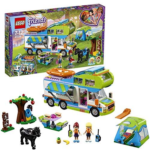 LEGO 41339 Friends Heartlake Mia’s Camper Van Playset, Mia and Stephanie Mini Dolls, Build and Play Fun Toys for Kids