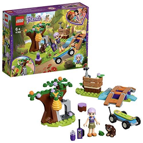 LEGO 41363 Friends Mia’s Forest Adventure Building Set, Mia mini-doll and Animal figures, Forest Toys for Kids