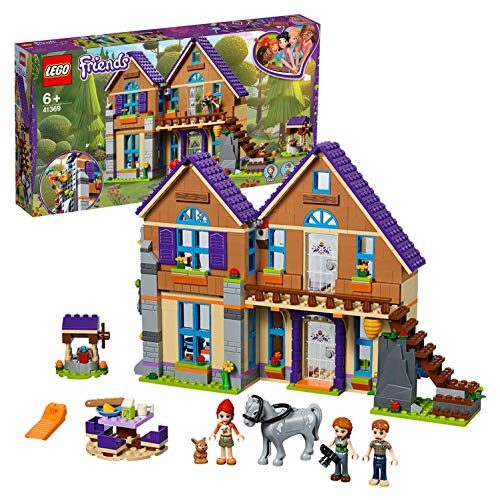 LEGO 41369 Friends Mia’s House Set, 3 mini-dolls Rabbit and Horse Figures, Build and Play Dollhouse Toys for Kids, Multi-Colour