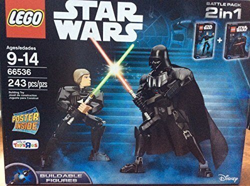 Lego 66536 LEGO 66536 Buildable Darth Vader and Luke Skywalker combo pack