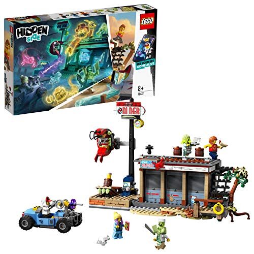 LEGO 70422 Hidden Side Shrimp Shack Attack Set, AR Games App, Interactive Augmented Reality Ghost Hunt for iPhone/Android