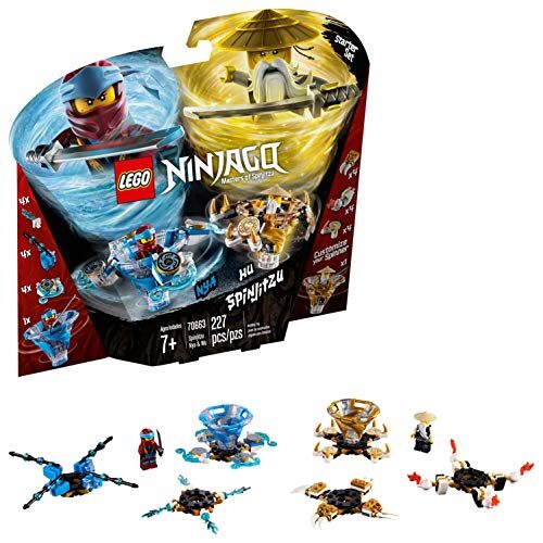 LEGO 70663 Spinjitzu Nya and Wu Ninja NINJAGO Customisable Spinner Toy Set