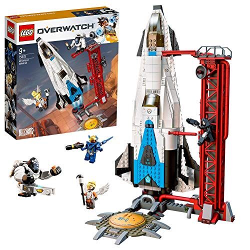 LEGO 75975 Overwatch Watchpoint: Gibraltar Toy with Pharah, Mercy and Reaper Minifigures & Winston Figure