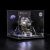 POXL Acrylic Display Case/Box for (Nasa Apollo 11 Lunar Lander) Building Kit Models – Dustproof Display Box Compatible with Lego 10266 (Lego Set not included)